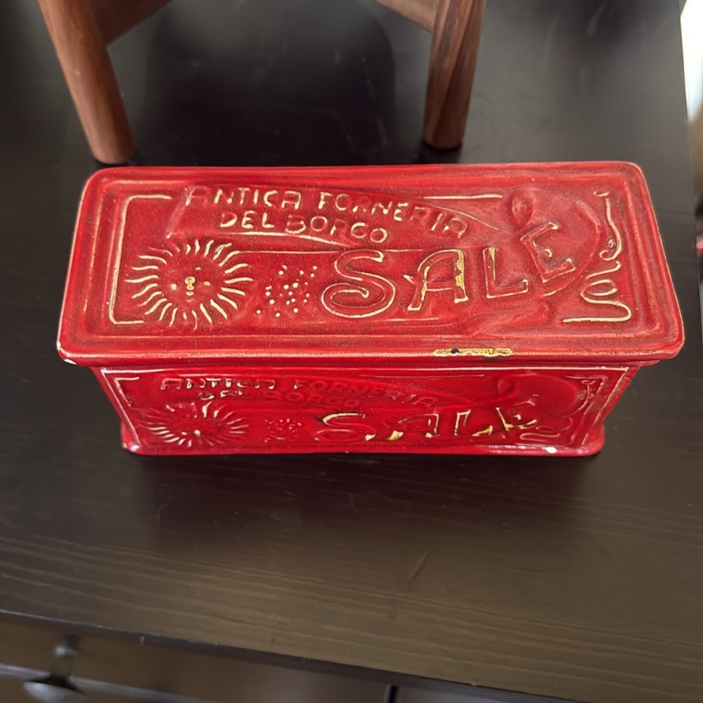 Red Divided Salt Box from Sur La Table